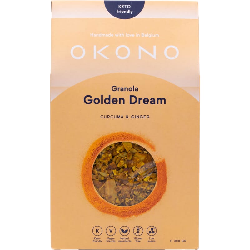 OKONO - Keto-Granola - Goldener Traum - Kurkuma & Ingwer
