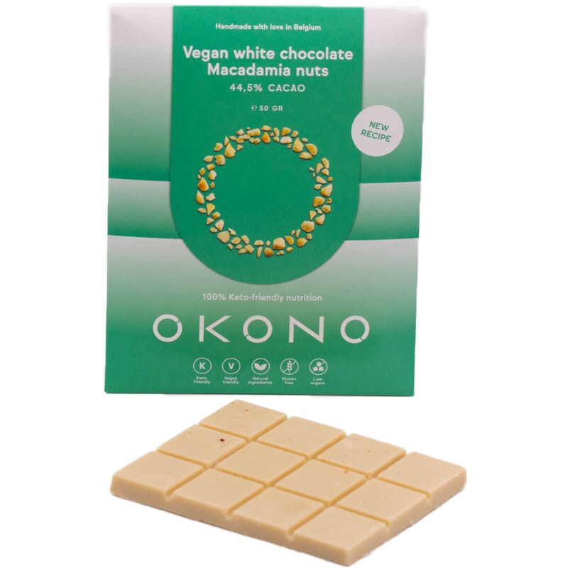 OKONO - Keto vegane weiße Schokoladen-Macadamia-Nüsse