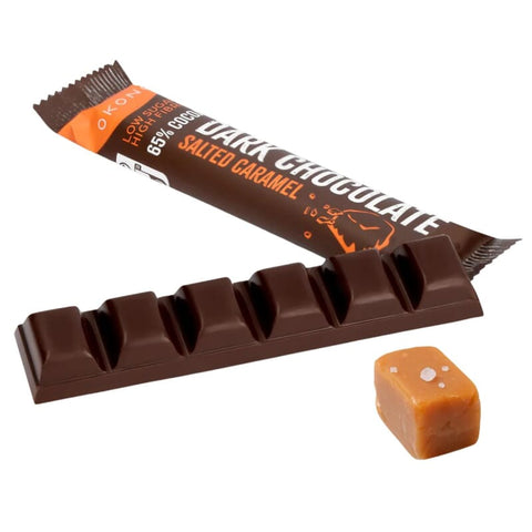 OKONO - Dunkle Schokolade mit gesalzenem Karamell