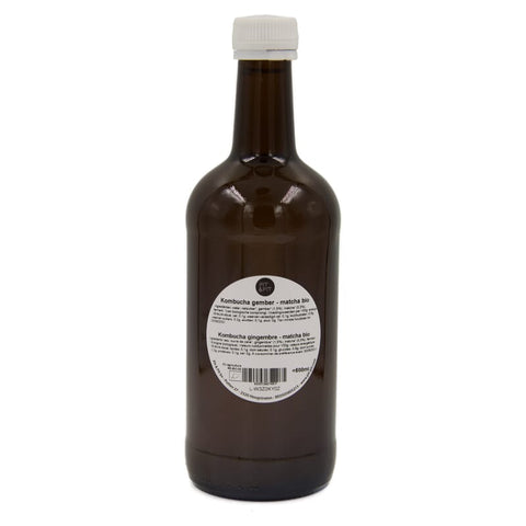 Bio-Kombucha mit Ingwer und Matcha
