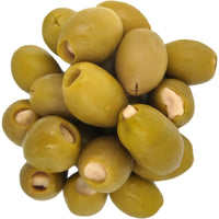 Grüne Oliven mit Knoblauch bio