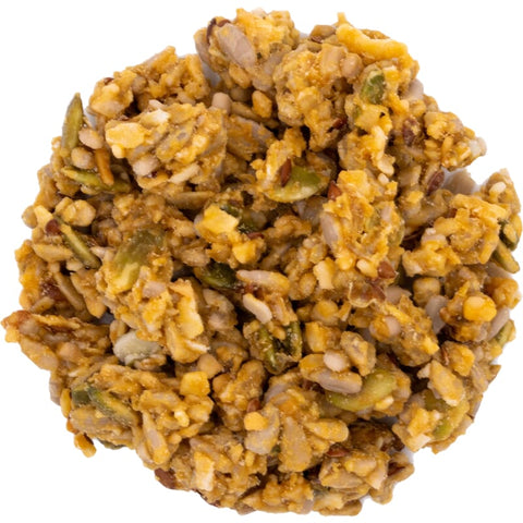 Keto-Granola mit hohem Ballaststoffgehalt Erdnuss-Kokosnuss Bio